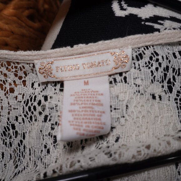 Flying Tomato Womens Embroidered Rayon Poly Floral Flowy Dress Size Medium - Picture 9 of 9